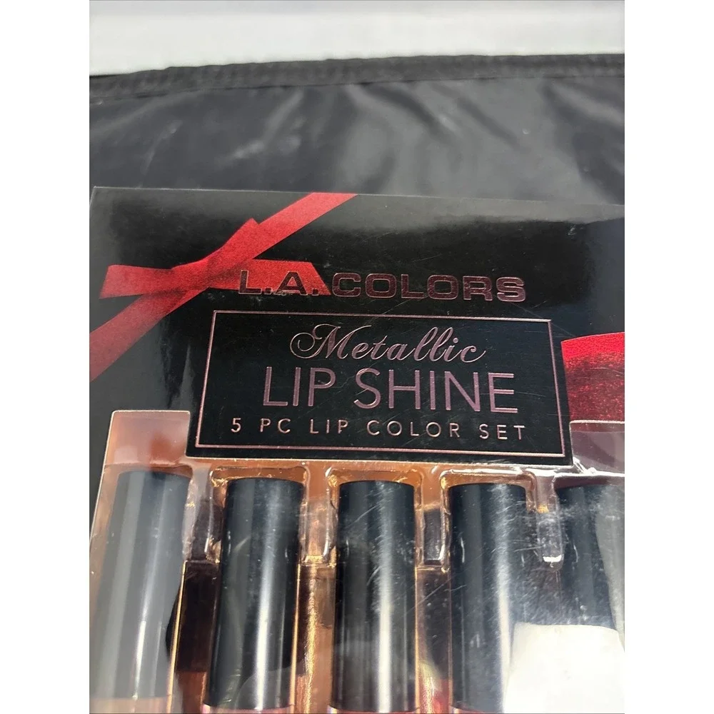 Lipsticks L.A.‎ Metallic Lip Shine Set (5) Gloss Make Up Cosmetics